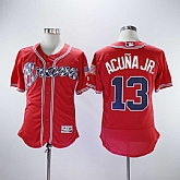 Braves 13 Ronald Acuna Jr. Red Flexbase Stitched Baseball Jerseys,baseball caps,new era cap wholesale,wholesale hats